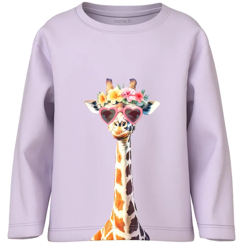 Name It Lavender Fog Giraffe Sunglasses Nmfvotea Ls Nreg Top 1