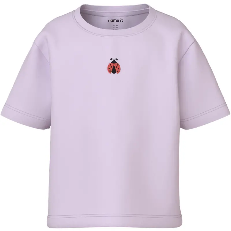 Name It Lavender Fog Ladybug Embroidery Nmfvictoria Ss Nreg Top 1