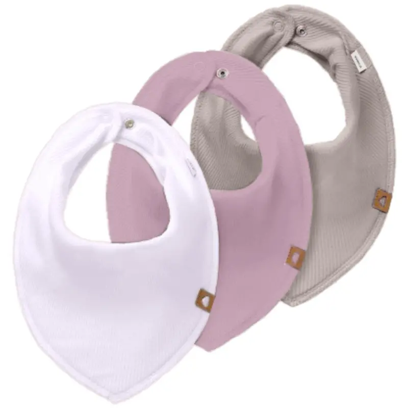 Name It Lavender Fog Nbfyvette 3P Rib Scarf Bib 1