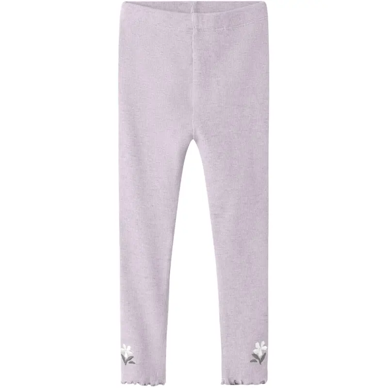 Name It Lavender Fog Nmfdari Leggings 1