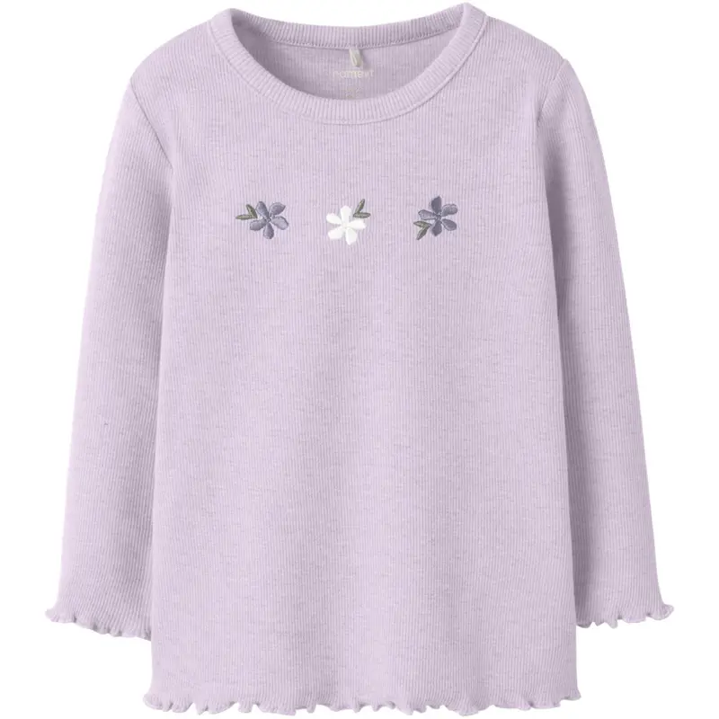 Name It Lavender Fog Nmfdari Ls Slim Top 1