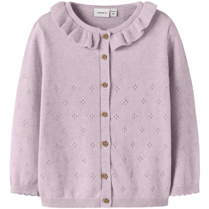 Name It Lavender Fog Nmfdiame Ls Knit Card 1