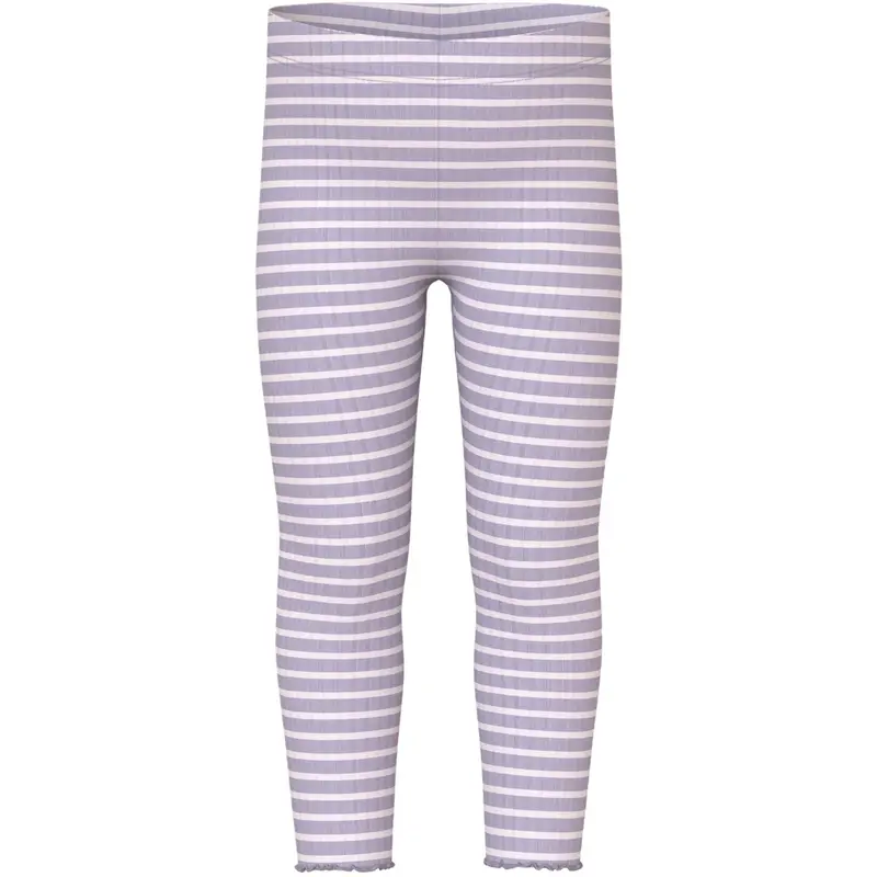 Name It Lavender Gray Lilac Marble Stripe Nmfvemma Leggings 1