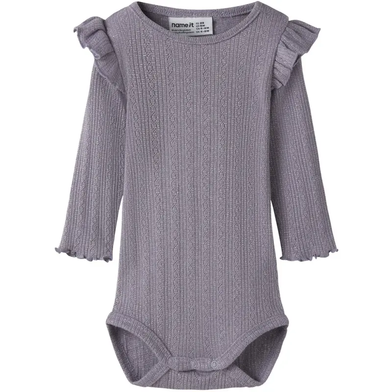 Name It Lavender Gray Melange Nbfblitta Ls Body 1