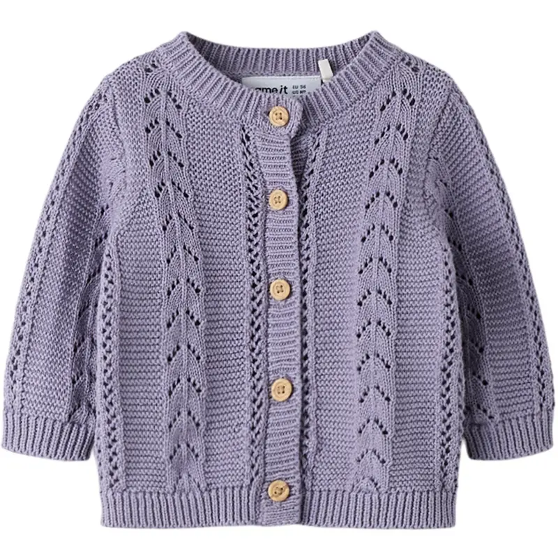 Name It Lavender Gray Nbftandra Ls Knit Card 1