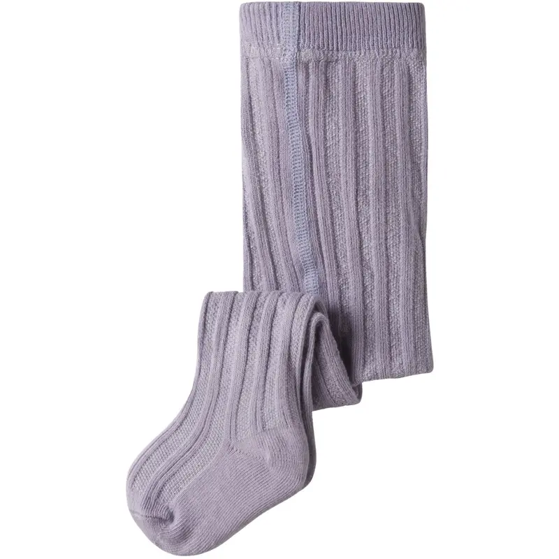 Name It Lavender Gray Nbftrish Tights 1