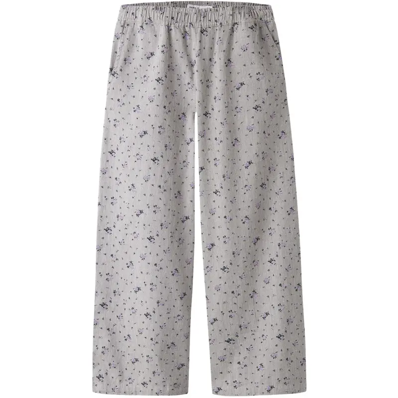 Name It Lavender Gray Nkfdrita Wide Pants 1