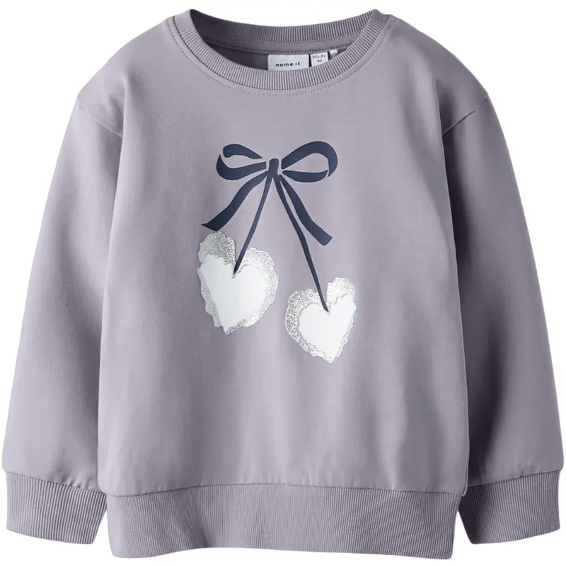 Name It Lavender Gray Nmfbasalt Ls Nreg Sweat Bru 1