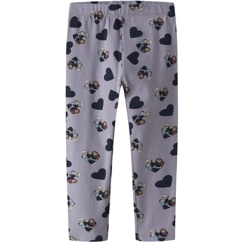 Name It Lavender Gray Nmfdonna Frozen Leggings Wdi 1