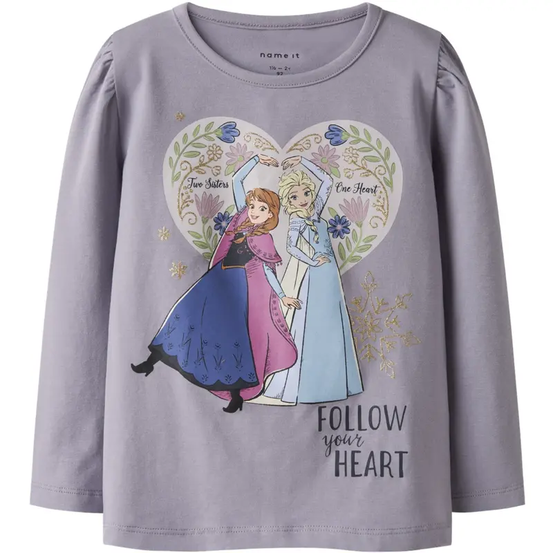 Name It Lavender Gray Nmfdora Frozen Ls Top Box Wdi 1