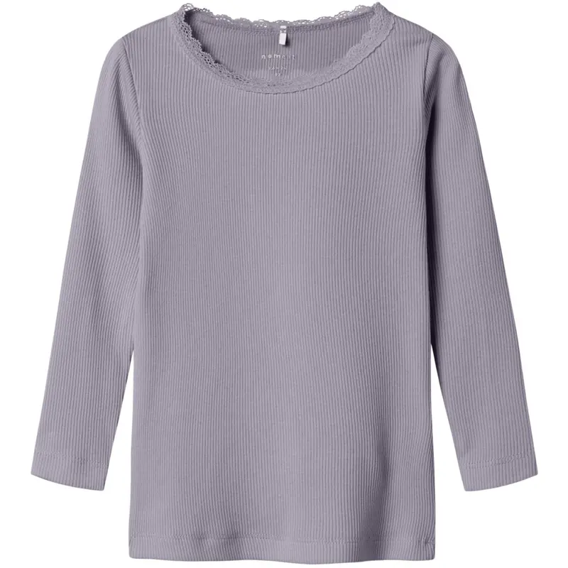 Name It Lavender Gray Nmfkab Ls Top Noos 1