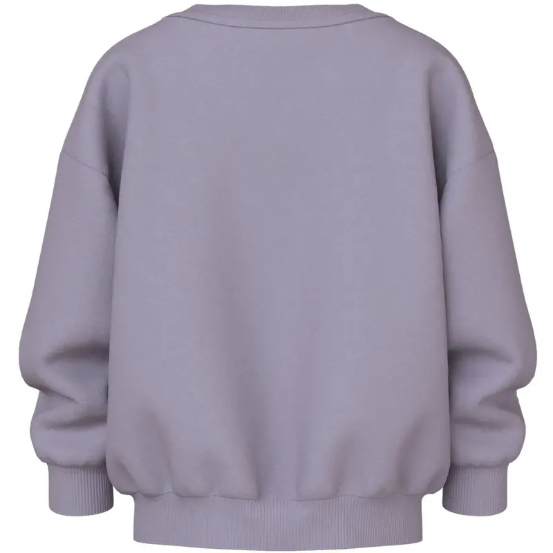 Name It Lavender Gray Tulip Nmfvallene Ls Rlx Sweat Bru 3