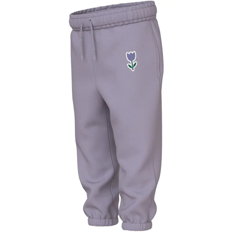 Name It Lavender Gray Tulip Nmfvallene Nreg Swe Pants Bru 2