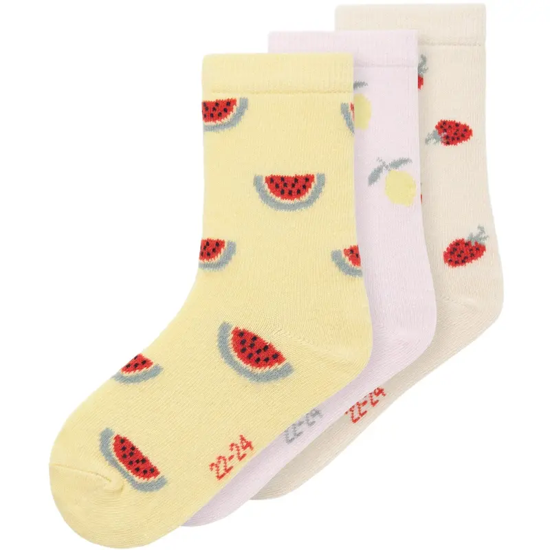Name It Lemon Meringue Hulli 3-Pack Socks 1