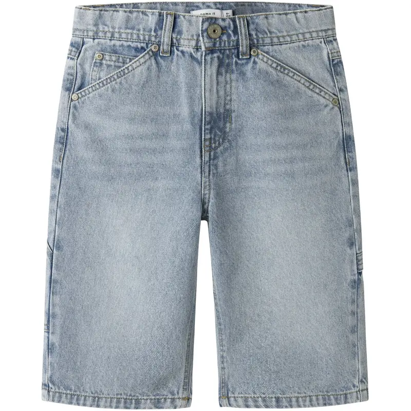 Name It Light Blue Bleached Denim Nkmryan Dnm Bermuda 3800-Im Noos 1