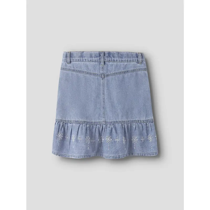 Name It Light Blue Denim Anglaise Nkfhallie Dnm Anglaise Skirt 1026-Ov H 2