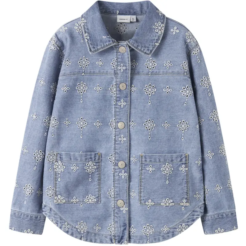 Name It Light Blue Denim Anglaise Nkfharper Dnm Anglaise Jacket 1026-Ov H 1