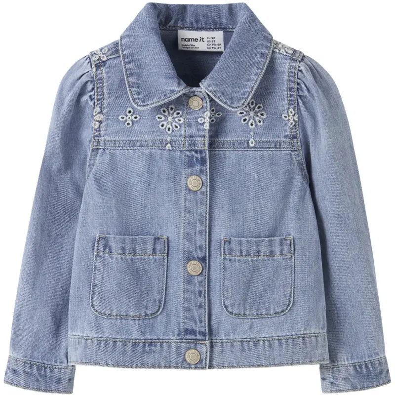 Name It Light Blue Denim Anglaise Nmfharper Dnm Anglaise Jacket 1026-Ov H 1