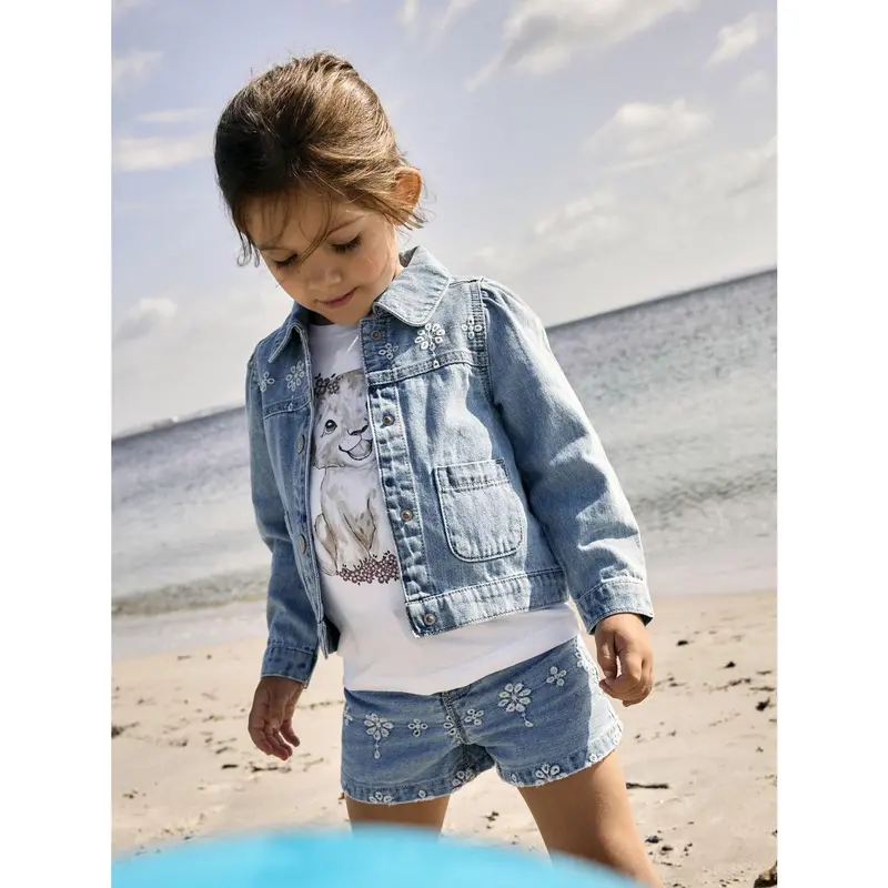 Name It Light Blue Denim Anglaise Nmfharper Dnm Anglaise Jacket 1026-Ov H 3
