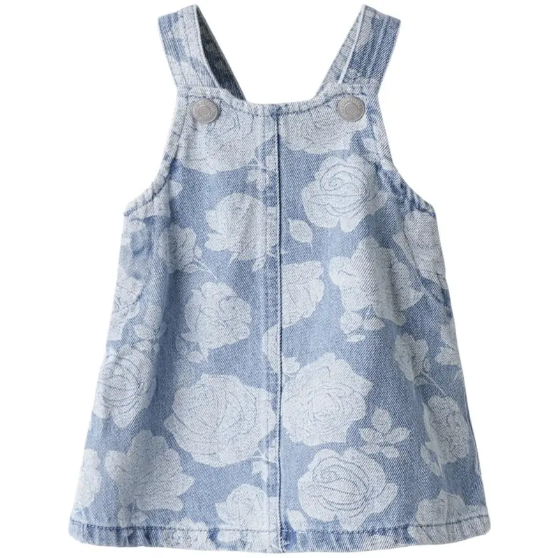 Name It Light Blue Denim Nbfsilla Dnm Bib Spencer Dress 2121-Za H 1