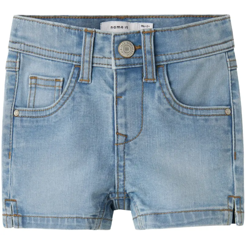Name It Light Blue Denim Nmfsalli Slim Dnm Shorts 3398-Ic Tb 1