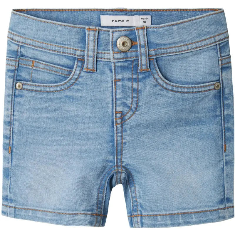 Name It Light Blue Denim Nmmsilas Slim L Dnm Shorts 3339-Is Tb 1