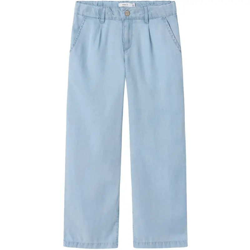 Name It Light Blue Denim Rose Wide Jeans 1