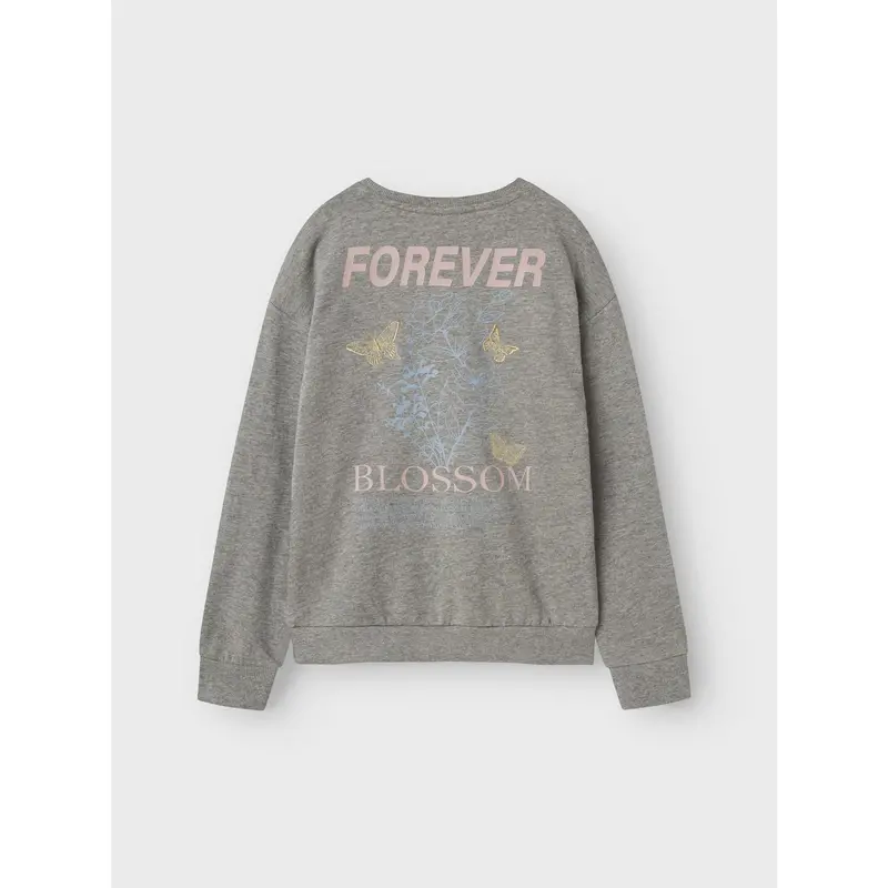 Name It Light Grey Melange Nkflotte Nreg Sweat Unb 2