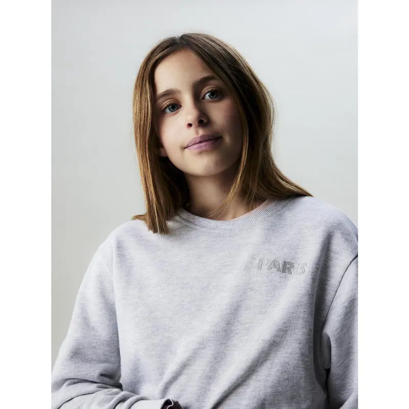 Name It Light Grey Melange Nkftilde Ls Nreg Sweat Top Unb Pb 3