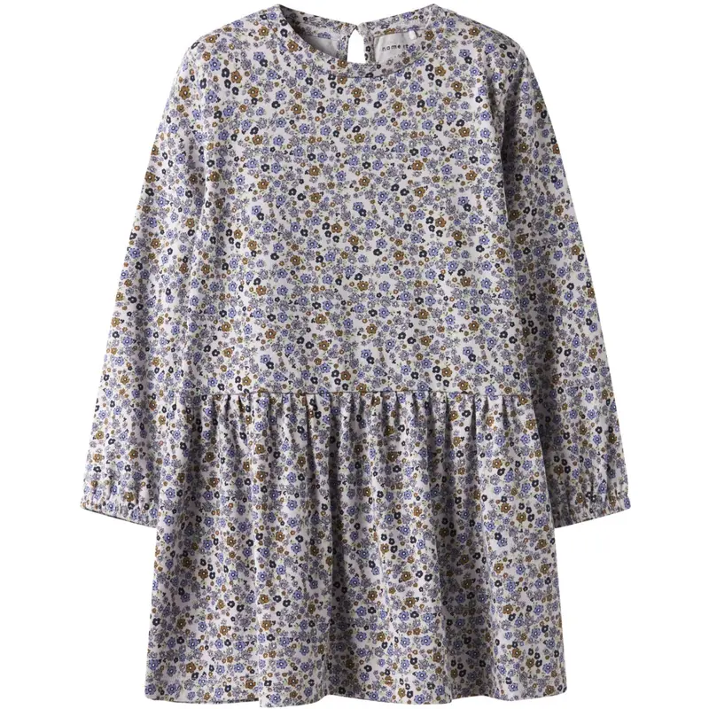 Name It Lilac Marble Nmftuline Ls Dress 1