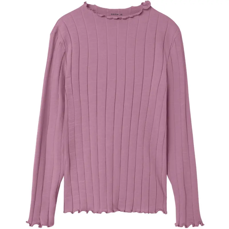 Name It Mauve Orchid Nkfnoline Ls Slim Top Noos 1