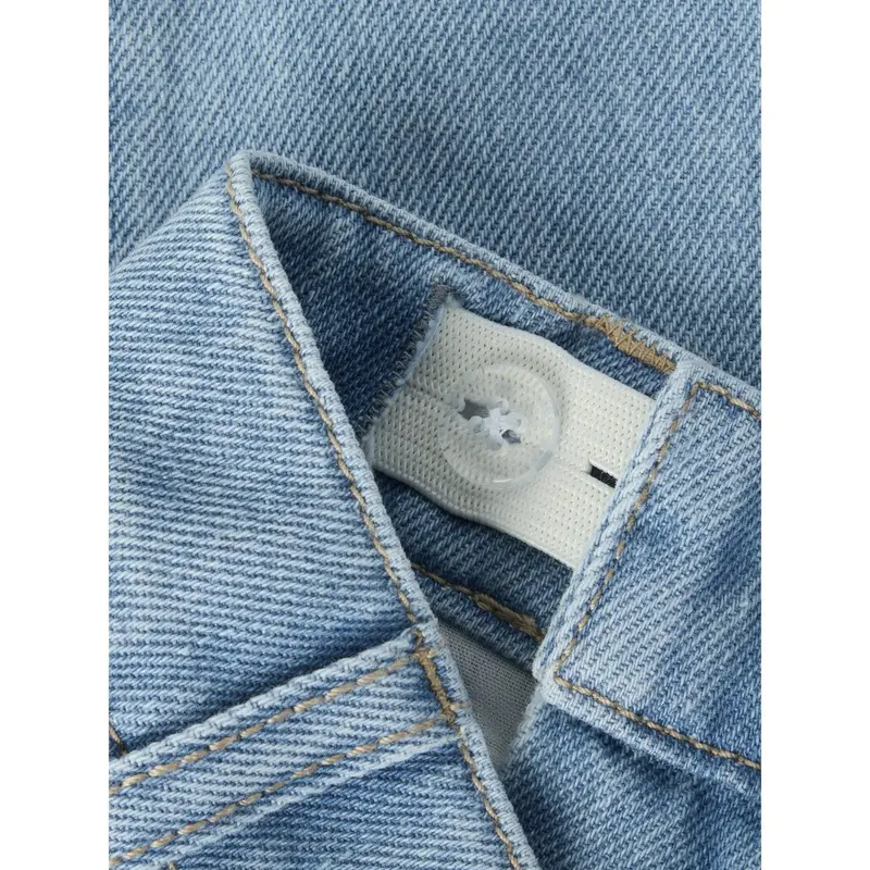 Name It Medium Blue Denim Balloons Nmfrose Wide Emb Jeans 4999-Za 3