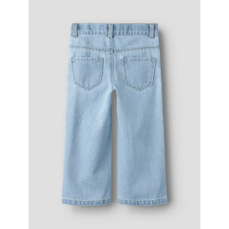 Name It Medium Blue Denim Balloons Nmfrose Wide Emb Jeans 4999-Za 4