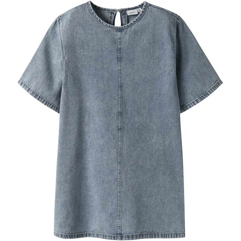 Name It Medium Blue Denim Beau 2/4 Denim Dress 1