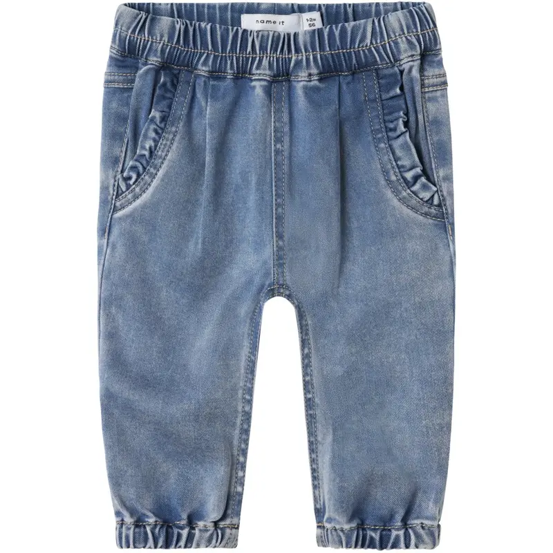 Name It Medium Blue Denim Nbfrose R Frill Jeans 1550-To Noos 1