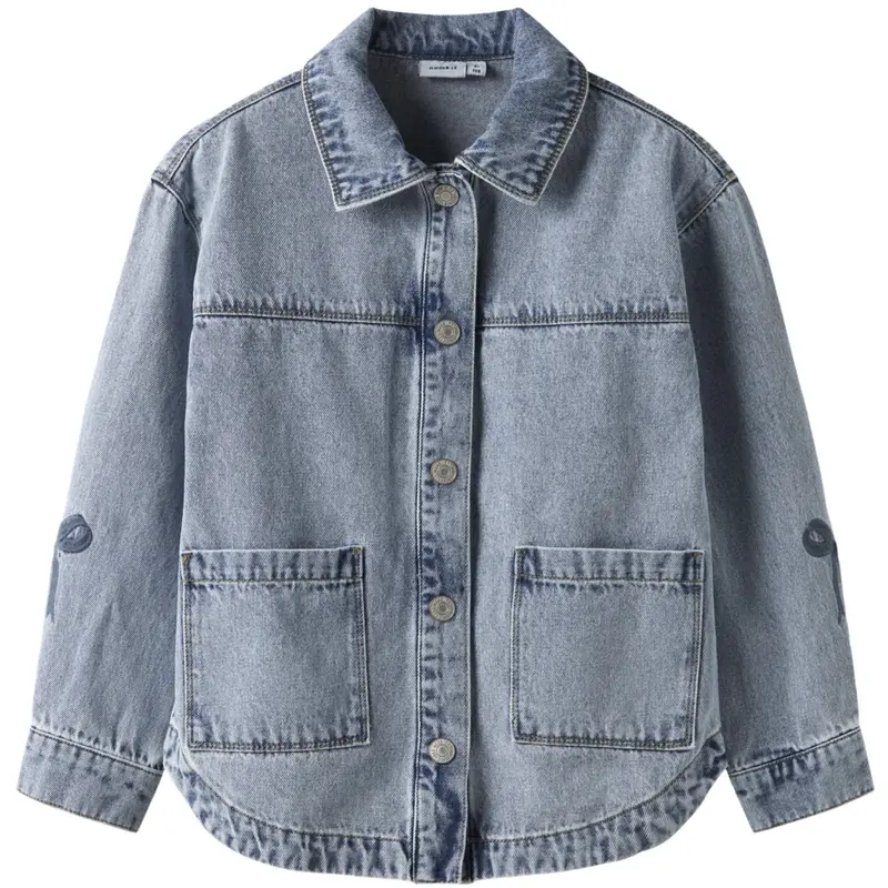 Name It Medium Blue Denim Nkfgloria Dnm Emb Jacket 7511-Za T 1