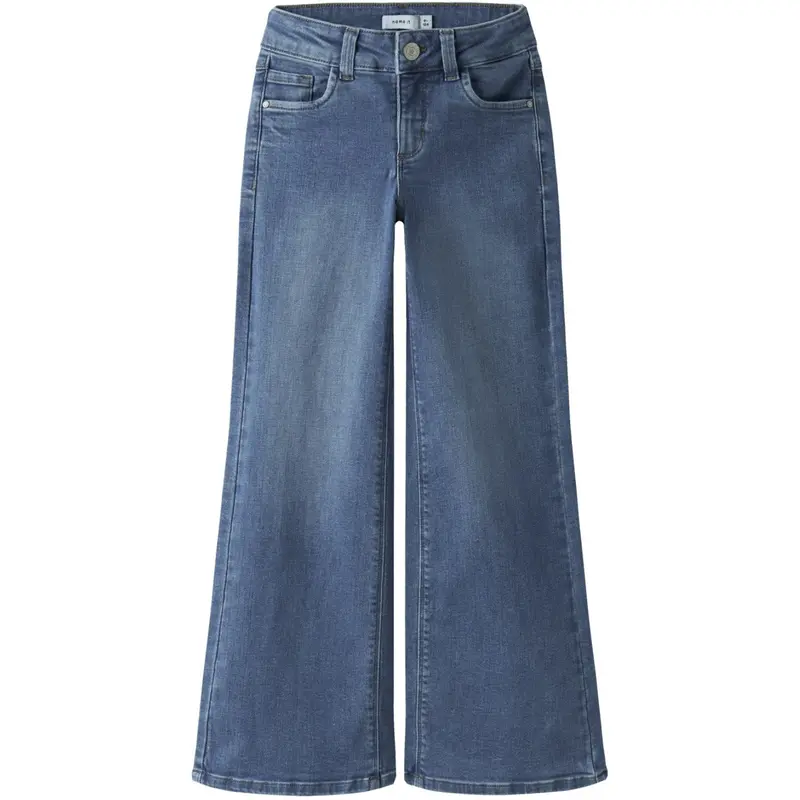 Name It Medium Blue Denim Nkfpolly X-Wide Jeans 3057-Fr Noos 1