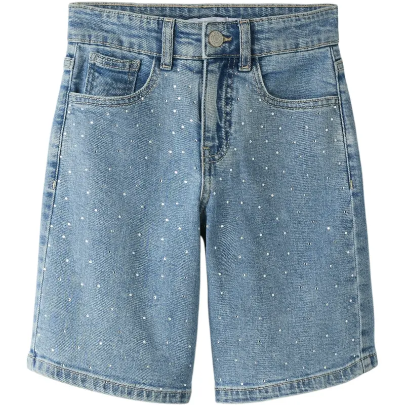 Name It Medium Blue Denim Nkfrose Hw L Dnm Rhine Shorts 2277-Bc 1