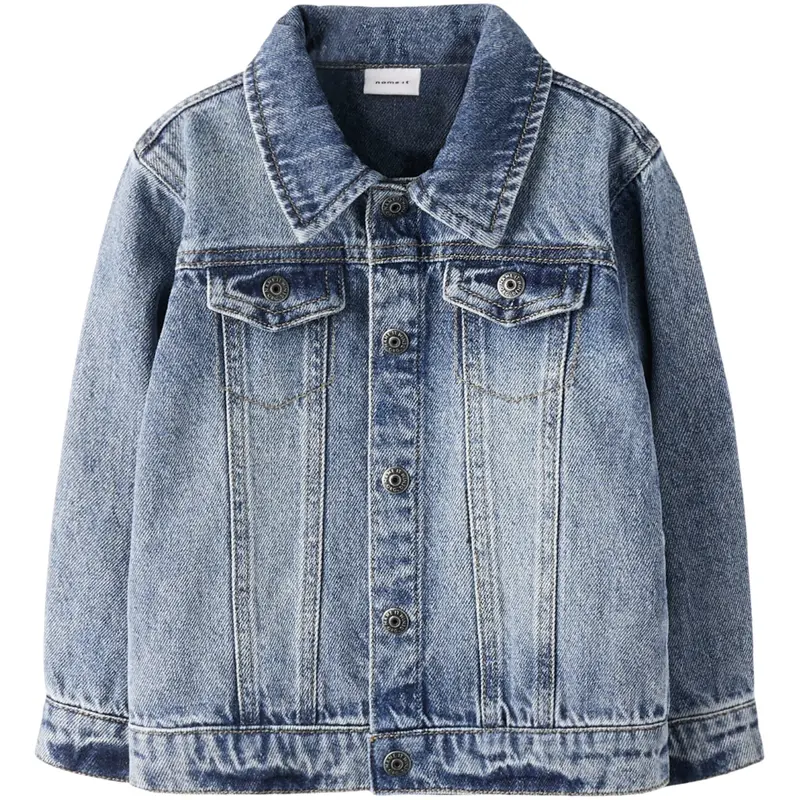 Name It Medium Blue Denim Nmmnick Ls Dnm Jacket 3148-Xs D 1