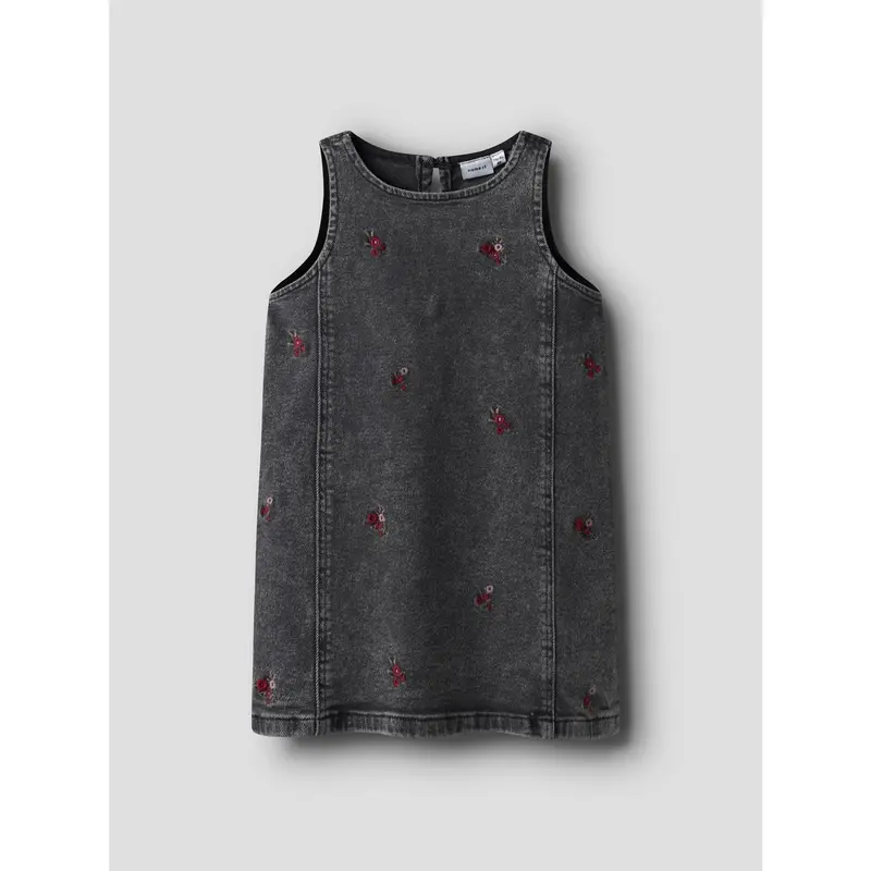 Name It Medium Grey Denim Flower Emb Nmfbrynn Emb Dnm Spencer 2006-Fr R 5