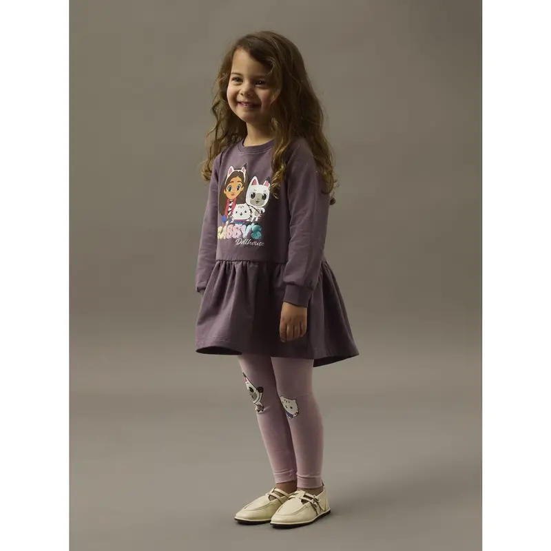 Name It Moonscape Nmfnuri Gabby Swe Dress Bru Sky 2