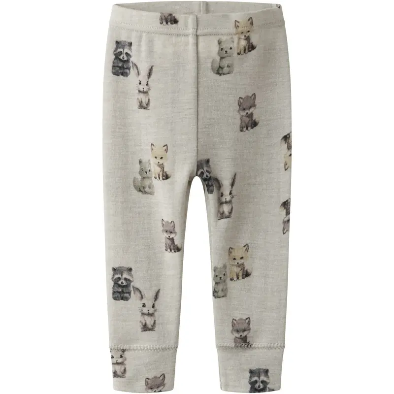 Name It Nacreous Cloud Forest Animals Nbmwang Wool Rib Long Johns Aop 1