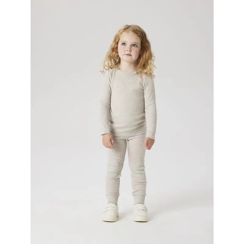Name It Nacreous Cloud Nmnwax Wool Rib Leggings Noos 2