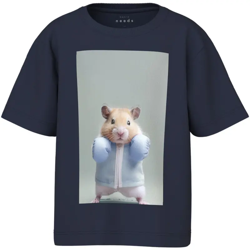 Name It Navy Blazer Boxing Hamster Nmmvoto Ss Nreg Top 1