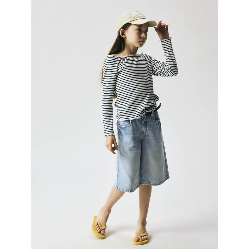 Name It Navy Blazer Bright White Nkfforta Ls Slim Top 2