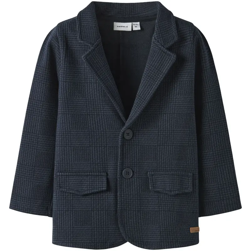 Name It Navy Blazer Check Nmmrobino Sweat Blazer Unb 1