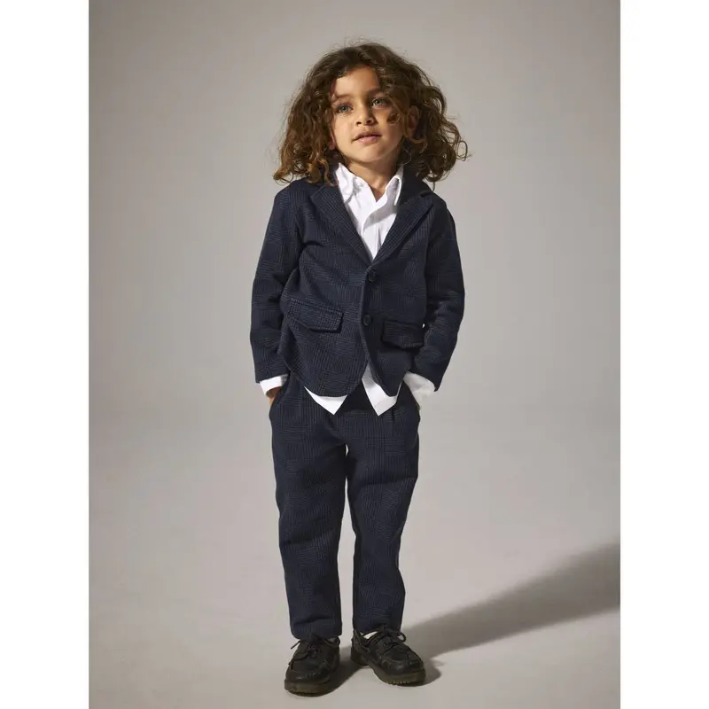 Name It Navy Blazer Check Nmmrobino Sweat Blazer Unb 2