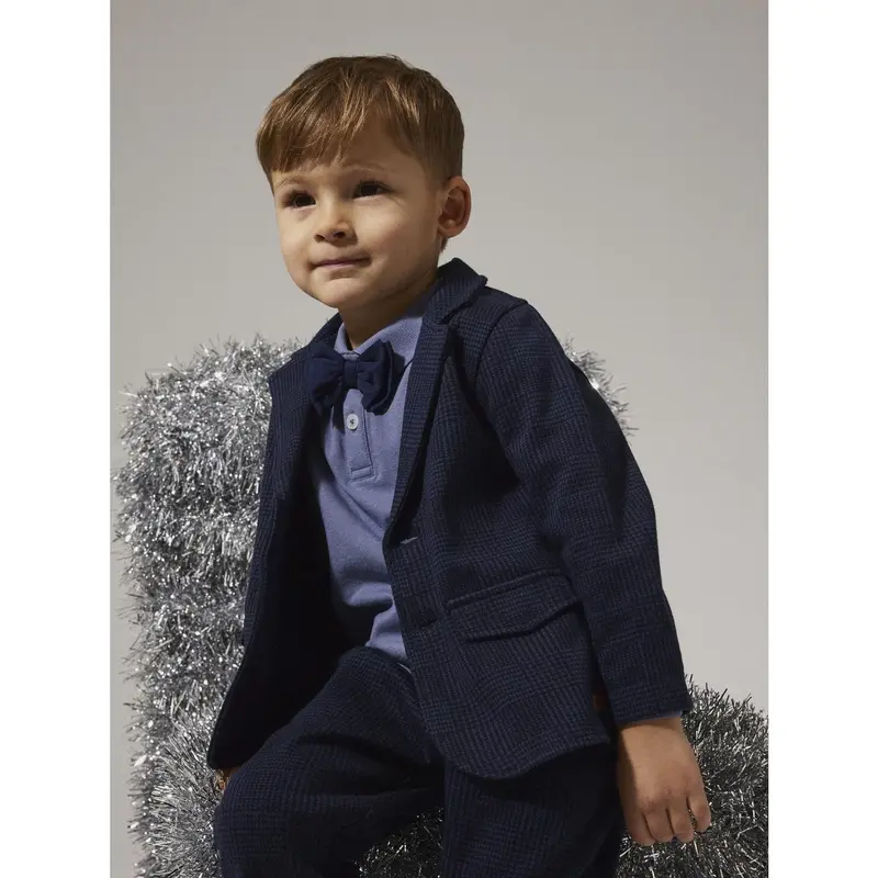 Name It Navy Blazer Check Nmmrobino Sweat Blazer Unb 3