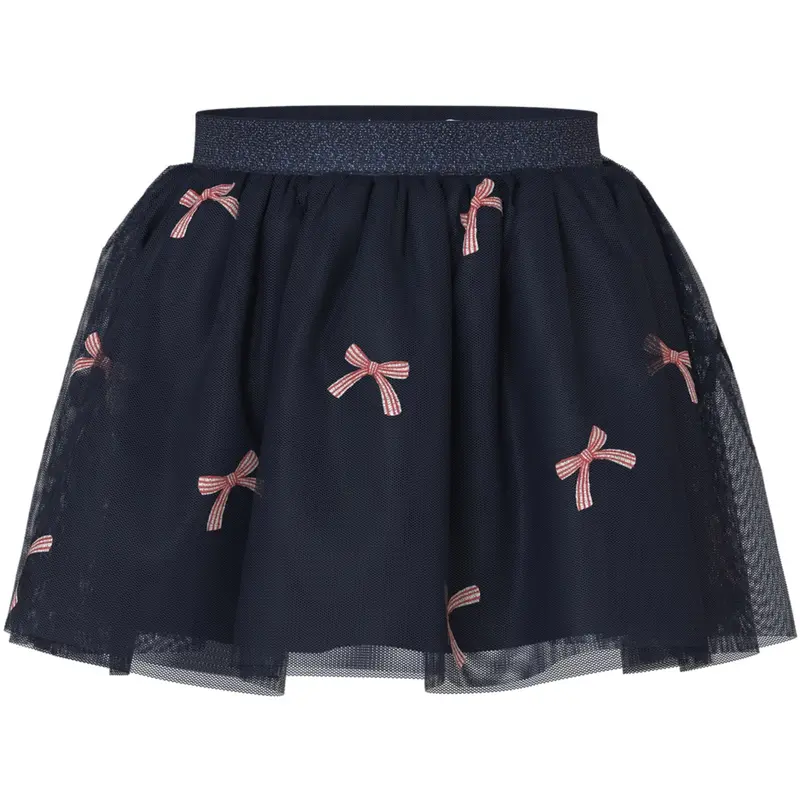 Name It Navy Blazer Christmas Bow Nmfveross Tulle Skirt 1