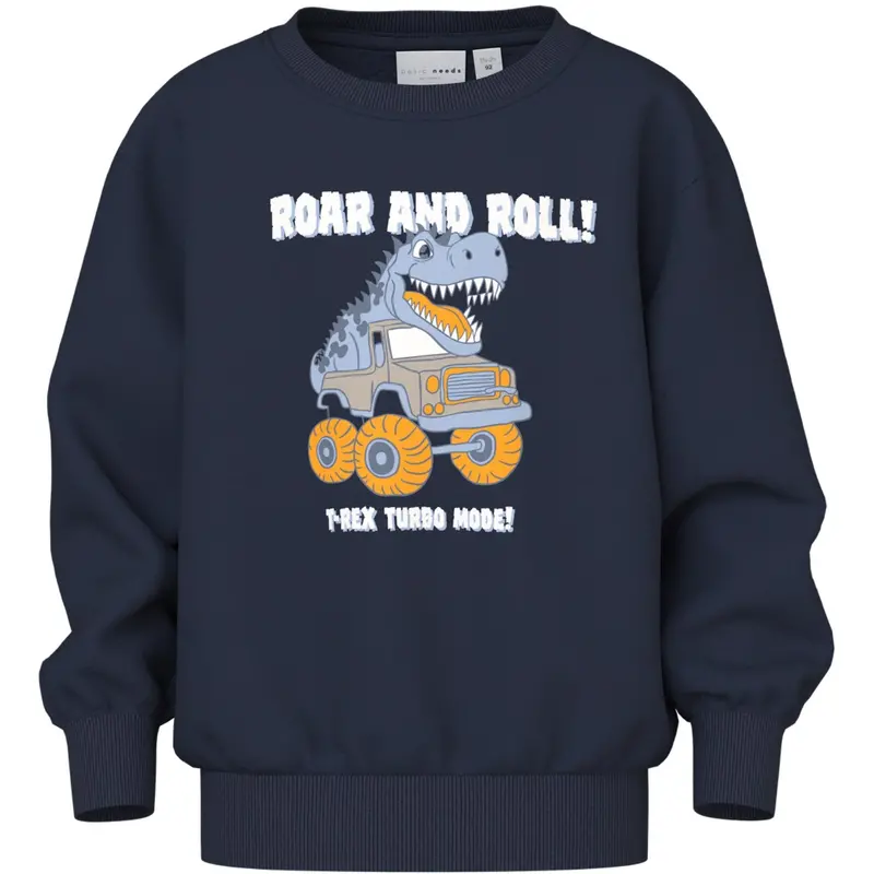 Name It Navy Blazer Dino Car Nmmvildar Ls Nreg Sweat Bru 1
